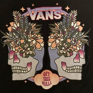 Vans off the wall skull women’s size small